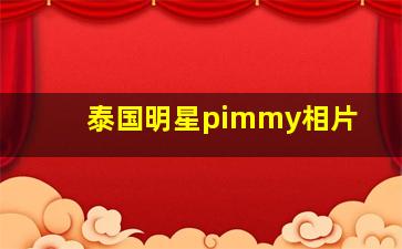 泰国明星pimmy相片