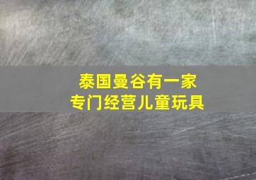 泰国曼谷有一家专门经营儿童玩具