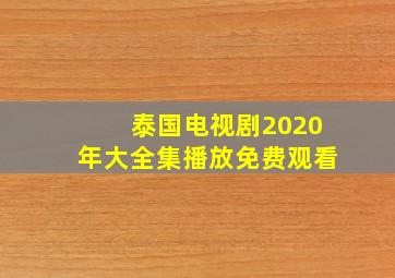 泰国电视剧2020年大全集播放免费观看