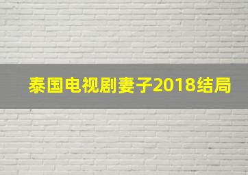 泰国电视剧妻子2018结局