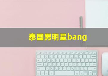 泰国男明星bang