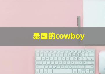 泰国的cowboy