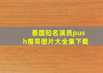 泰国知名演员push推哥图片大全集下载