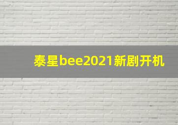 泰星bee2021新剧开机