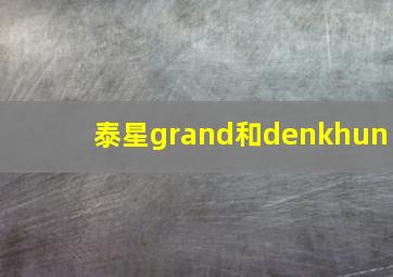 泰星grand和denkhun