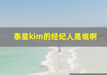 泰星kim的经纪人是谁啊