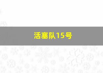 活塞队15号