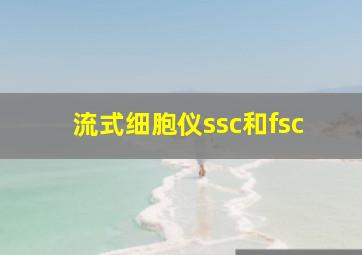 流式细胞仪ssc和fsc