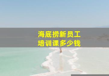 海底捞新员工培训课多少钱