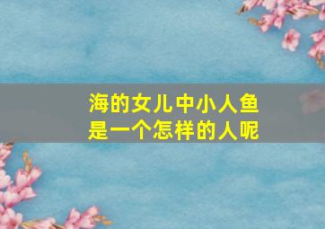 海的女儿中小人鱼是一个怎样的人呢