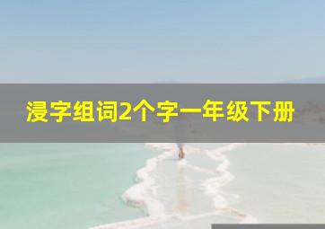 浸字组词2个字一年级下册