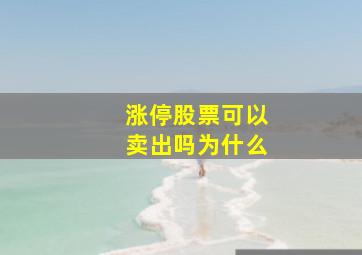 涨停股票可以卖出吗为什么