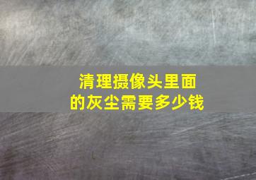 清理摄像头里面的灰尘需要多少钱