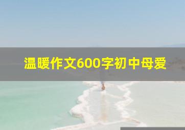 温暖作文600字初中母爱