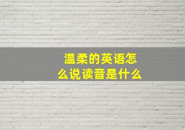 温柔的英语怎么说读音是什么