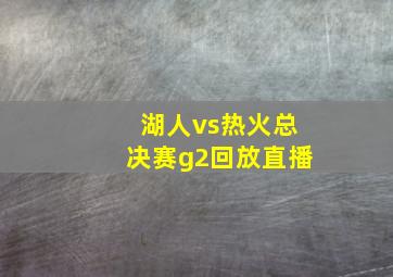 湖人vs热火总决赛g2回放直播