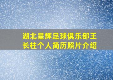 湖北星辉足球俱乐部王长柱个人简历照片介绍