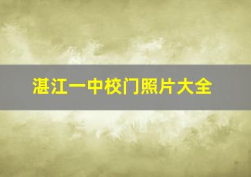 湛江一中校门照片大全