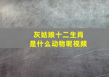 灰姑娘十二生肖是什么动物呢视频