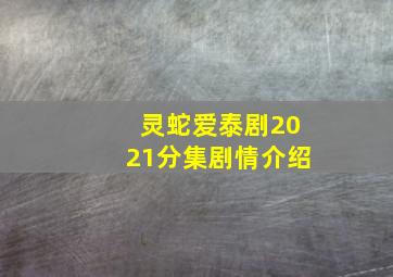 灵蛇爱泰剧2021分集剧情介绍