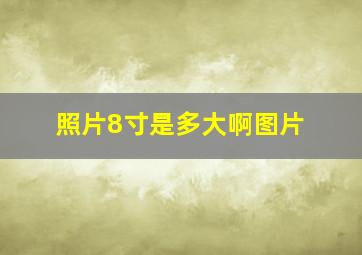 照片8寸是多大啊图片