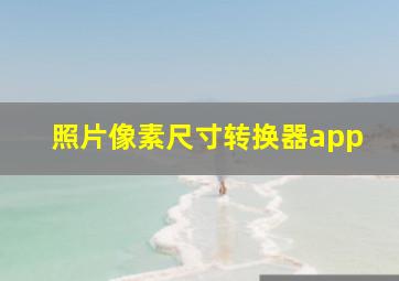 照片像素尺寸转换器app