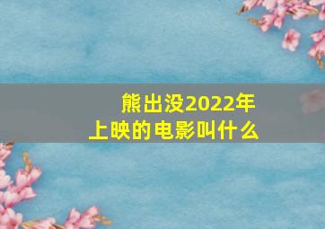 熊出没2022年上映的电影叫什么