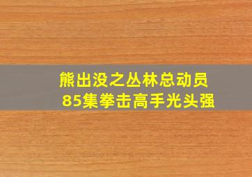 熊出没之丛林总动员85集拳击高手光头强