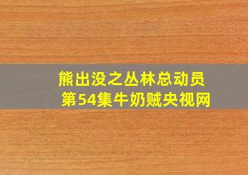 熊出没之丛林总动员第54集牛奶贼央视网