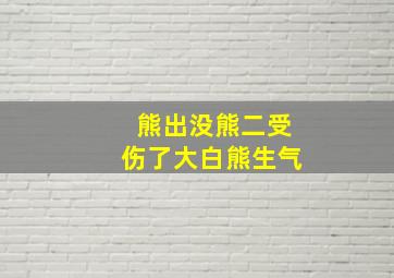 熊出没熊二受伤了大白熊生气