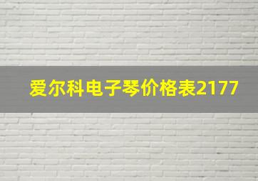 爱尔科电子琴价格表2177