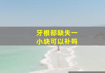 牙根部缺失一小块可以补吗