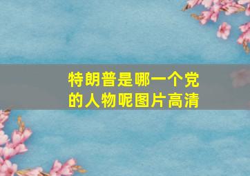 特朗普是哪一个党的人物呢图片高清