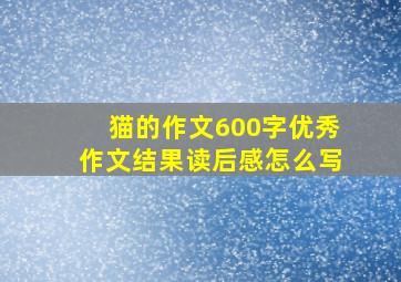 猫的作文600字优秀作文结果读后感怎么写