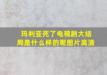 玛利亚死了电视剧大结局是什么样的呢图片高清