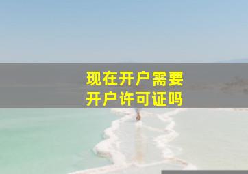 现在开户需要开户许可证吗