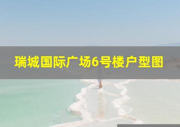 瑞城国际广场6号楼户型图