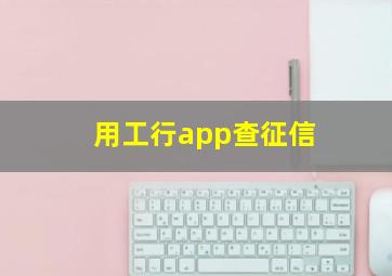 用工行app查征信