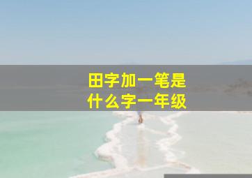 田字加一笔是什么字一年级