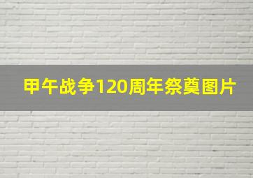 甲午战争120周年祭奠图片