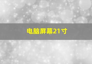 电脑屏幕21寸