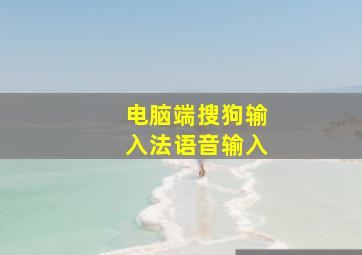 电脑端搜狗输入法语音输入