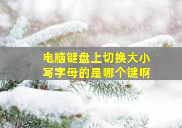 电脑键盘上切换大小写字母的是哪个键啊