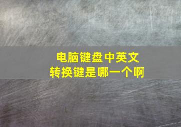 电脑键盘中英文转换键是哪一个啊