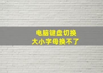 电脑键盘切换大小字母换不了