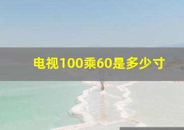 电视100乘60是多少寸