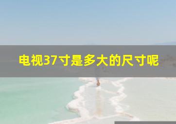 电视37寸是多大的尺寸呢