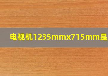 电视机1235mmx715mm是多少寸