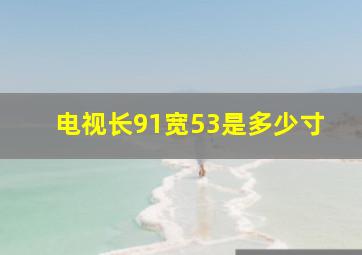 电视长91宽53是多少寸