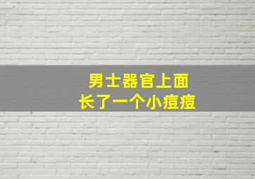 男士器官上面长了一个小痘痘